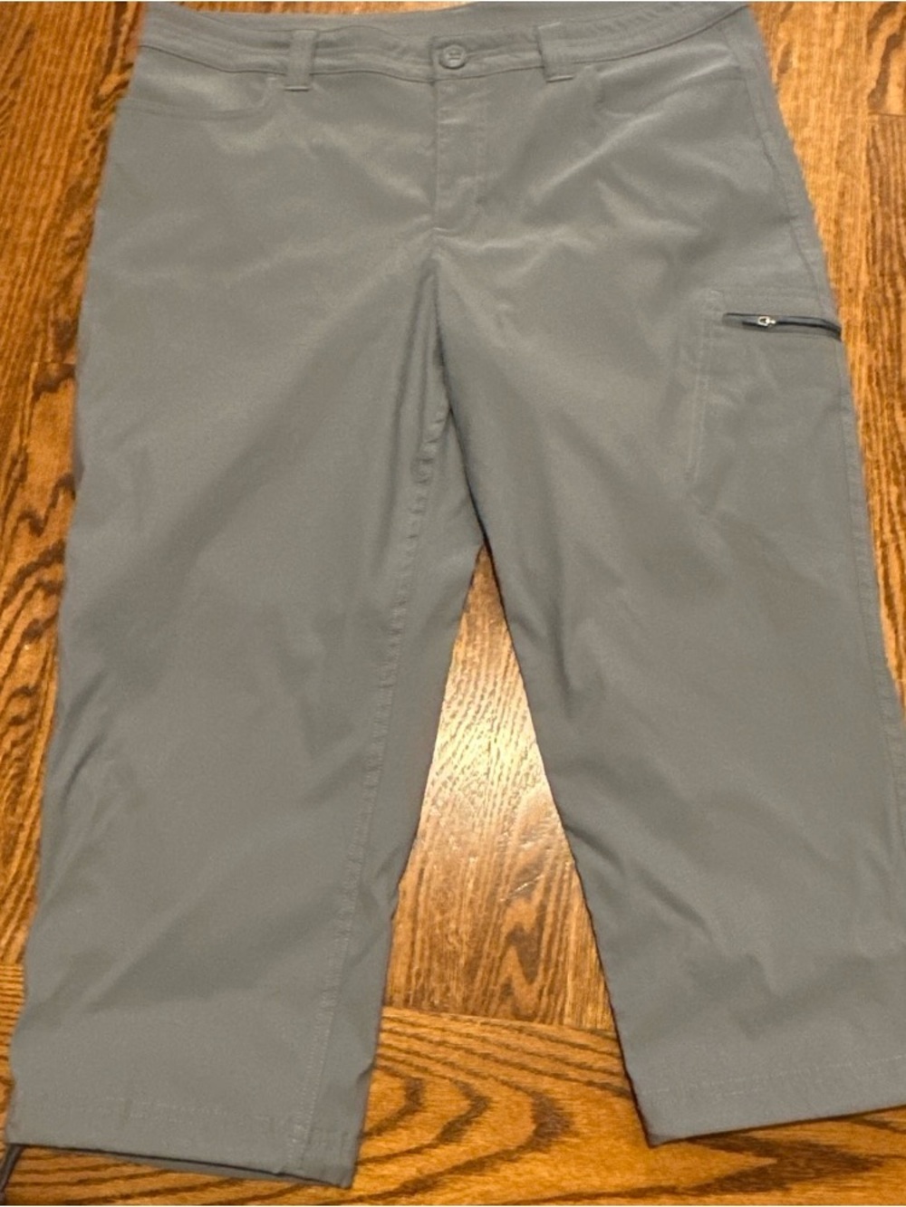 Eddie Bauer Cropped hiking Pants blue Gray Size 14